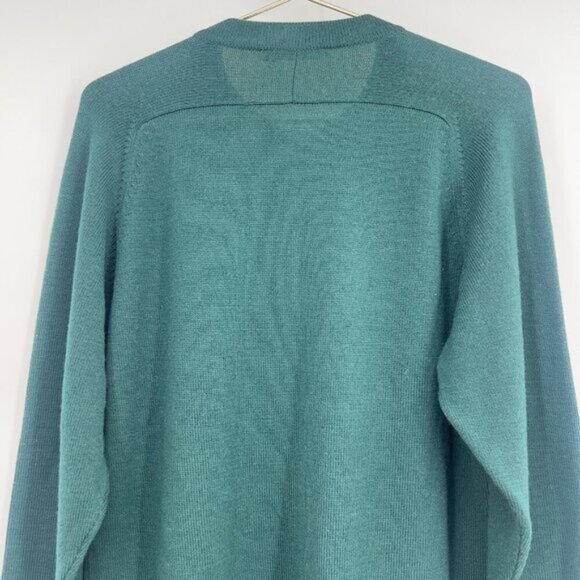 HAWICO 100% Extra fine Merino Wool Green Cardigan Sweater Women's Size S - Picture 7 of 12